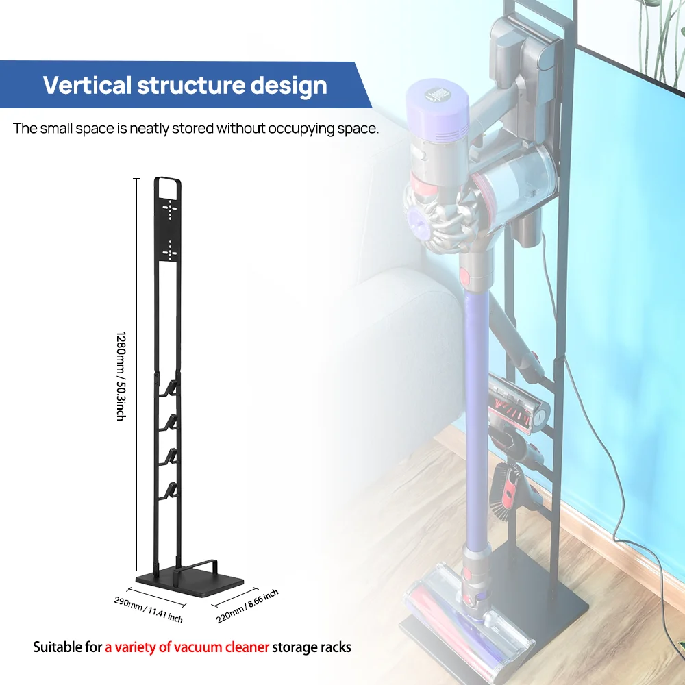 Universal Replace Part Stable Metal Stand Holder Accessories for Dysons V7 V8 V10 V11 & Xiaomis Dreame Cordless Vacuum Cleaner