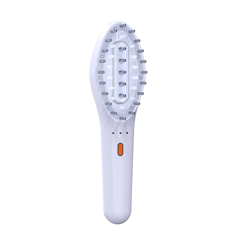 electric custom LED massage brush help hair growth oil applicator and vibrating massage comb