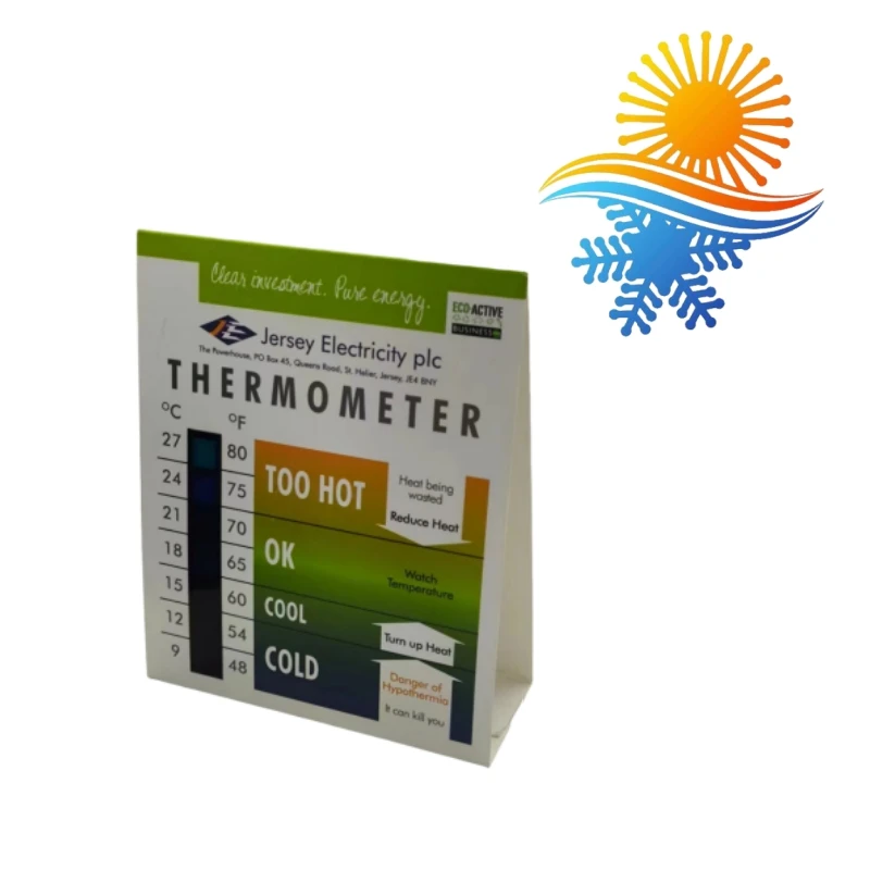 High Quality 9-27C/48-80F Liquid Crystal Thermometer Color-Changing Room Temperature Photo Frame Customized Logo Home Decor