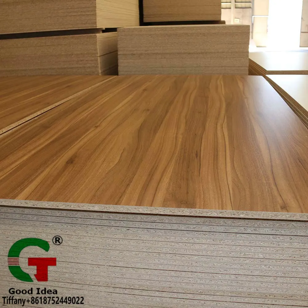 
Good quality Indoor used 1220*2440*18mm MELAMINE PARTICLE BOARD CHIPBOARD 