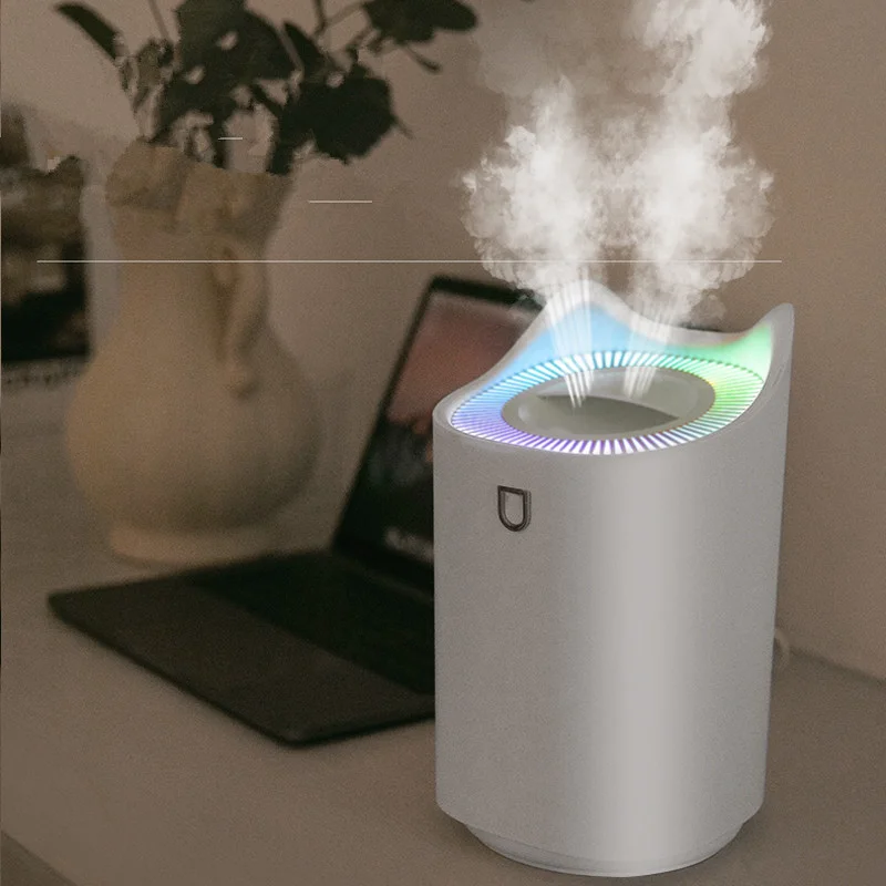 Home bedroom silent usb humidifier double spray cat humidifier 3L large capacity diffuser