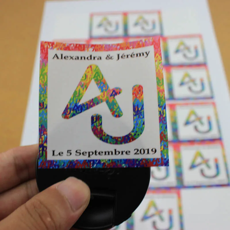 Custom laminated waterproof logo die cut vinyl sticker waterproof glass food jar label, printed  plastic vinyl label