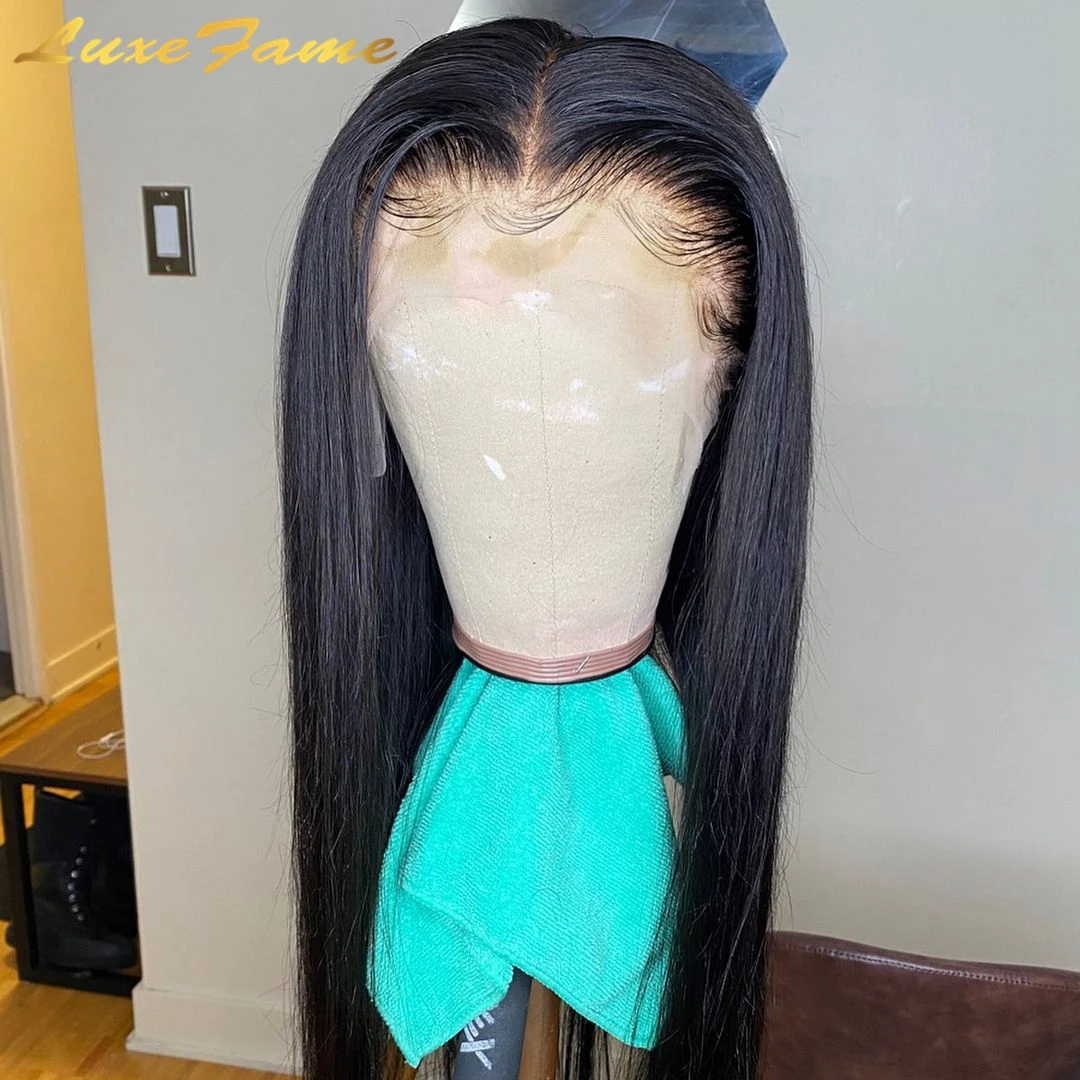 Luxefame Frontal Glueless Full Hd Lace Wig,Cuticle Aligned Virgin Raw Indian Hair Wig,Unprocessed 100% Human Hair Full Lace Wig