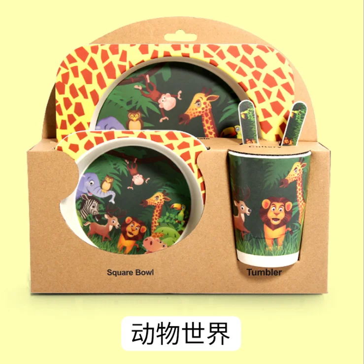 stainless steel fork and spoon melamine divided plate car design baby dinner set stainless steel spoon