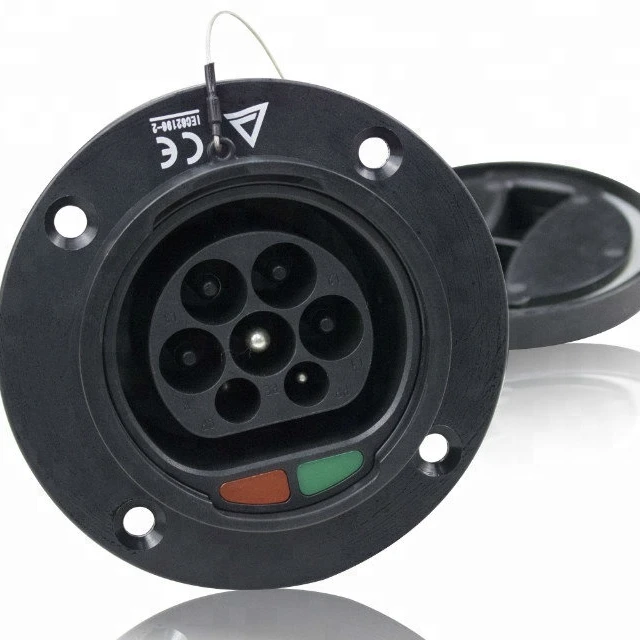 
 32A Type2 EV зарядное гнездо входа в Китае (стандарты CE сертификаты  