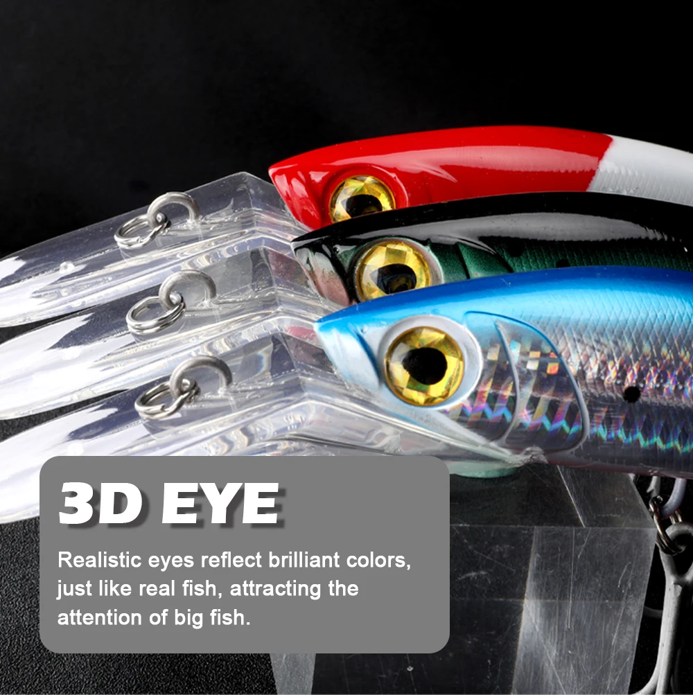 180mm 98g Deep depth trolling minnow hard plastic fishing bait lure fishing lures saltwater trolling