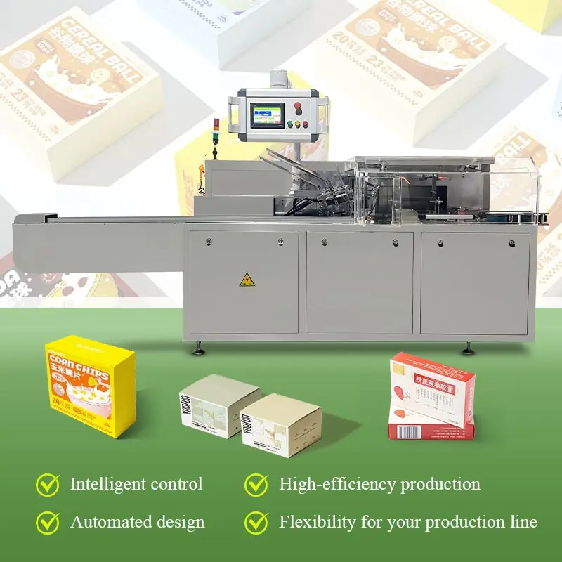 Candy Roll Sachet Boxing Packing Pet Food Carton Cans Cartoning Box Machine with Cartoner For Chocolate Bar Packaging