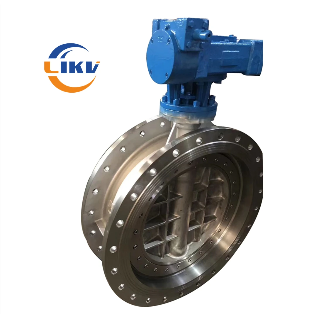 150lb Double Flanged Triple Eccentric Sanitary Cf8 Metal Seat Butterfly Valve API609 Standard