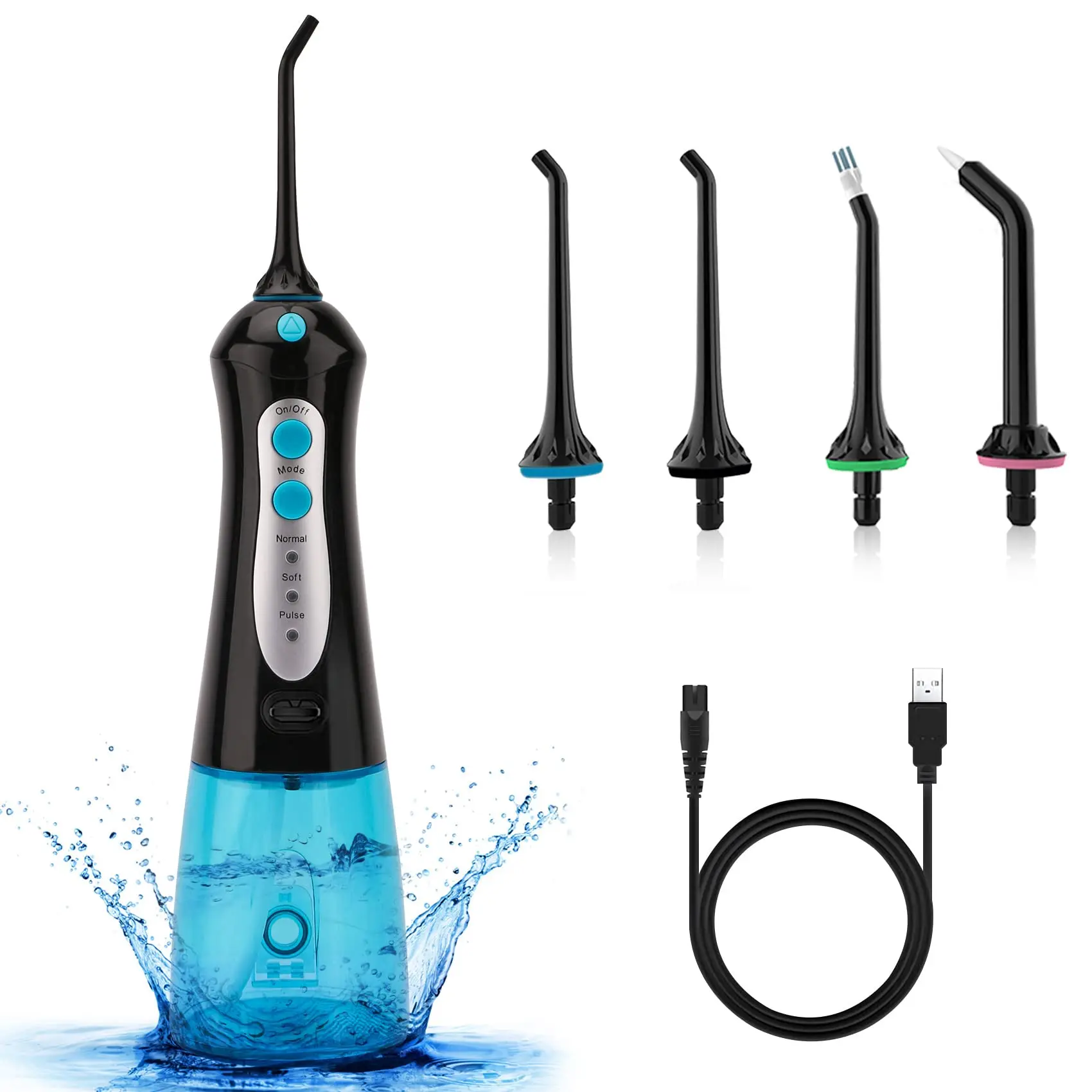 Portable Dental Water Flosser Cordless Electric Water Flosser Teeth Cleaning Oral Irrigation Water Flosser