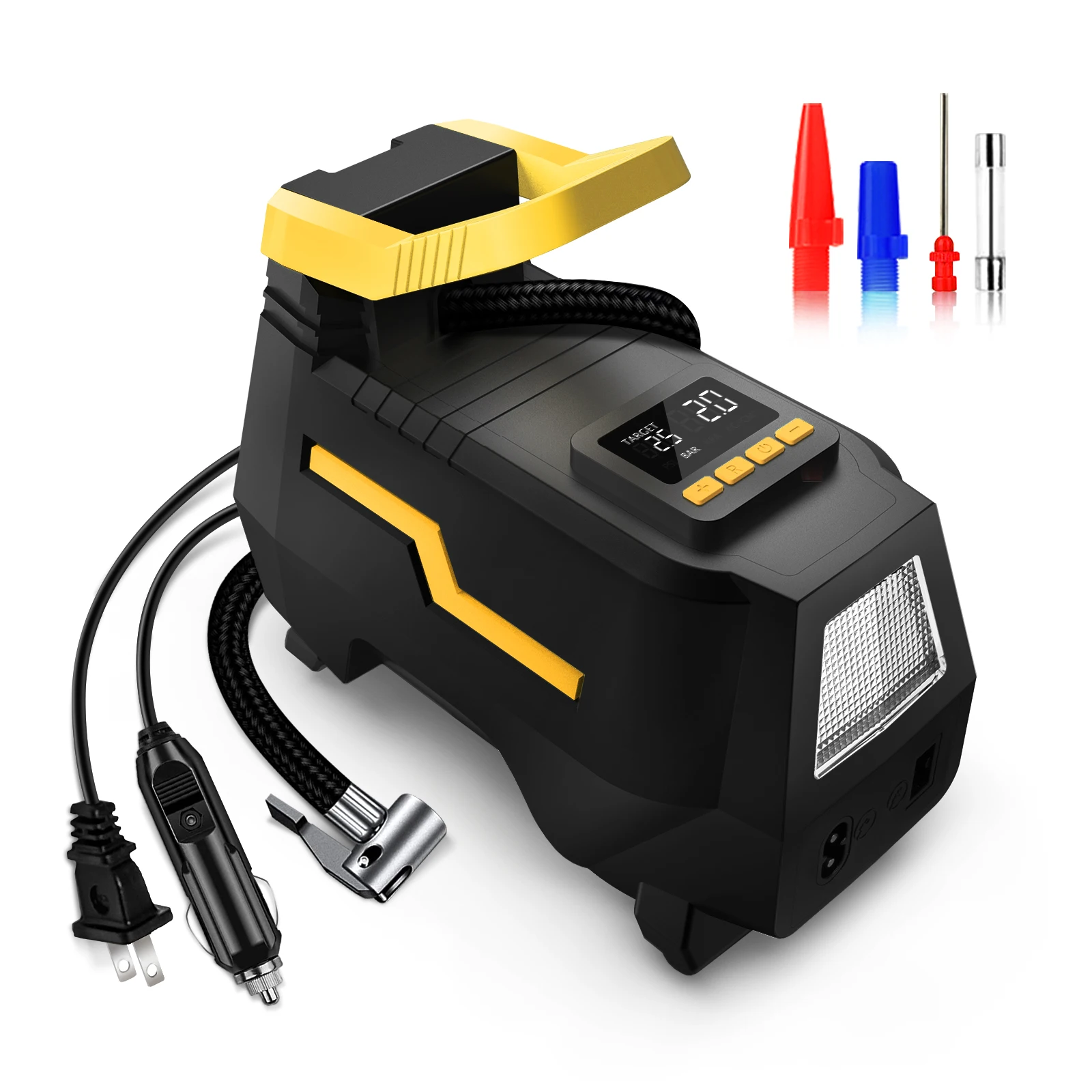 Новый продукт портативный воздушный компрессор для шин VacLife 220 В Электрический шинный насос дома и