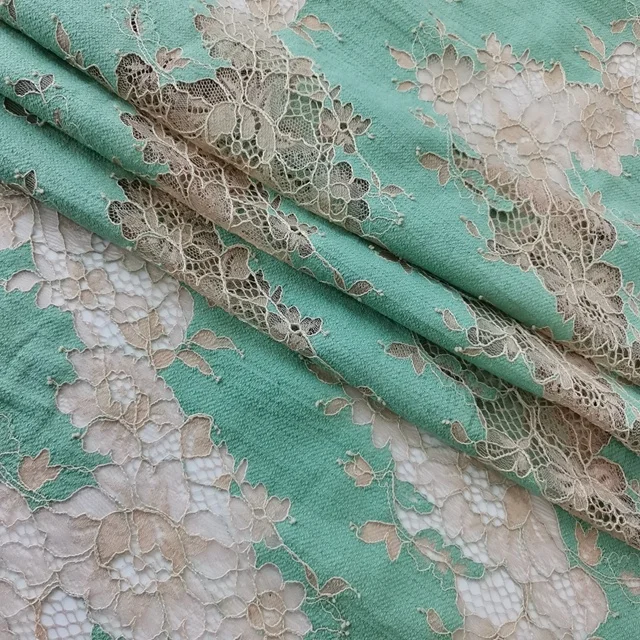 
High Quality Guipure Dress Nylon Cotton Cord Chenille Lace Fabric 
