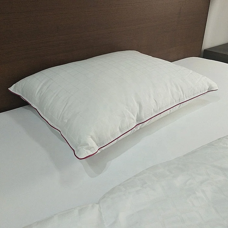 Factory sale 300tc 100% cotton single-line dobby fabric polyester pillow