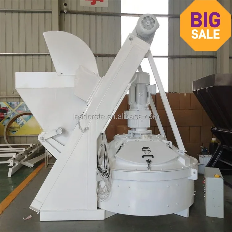 Hot Sale  750 Liter vertical planetary 0.75 M3 concrete pan mixer with high speed mixing blades