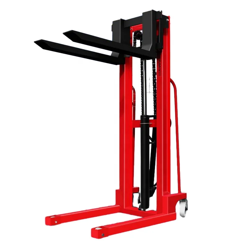 Hand Pallet Stacker CE Certificated Pallet Lifter 1ton 2ton 3ton Warehouse Manual Hydraulic Stacker