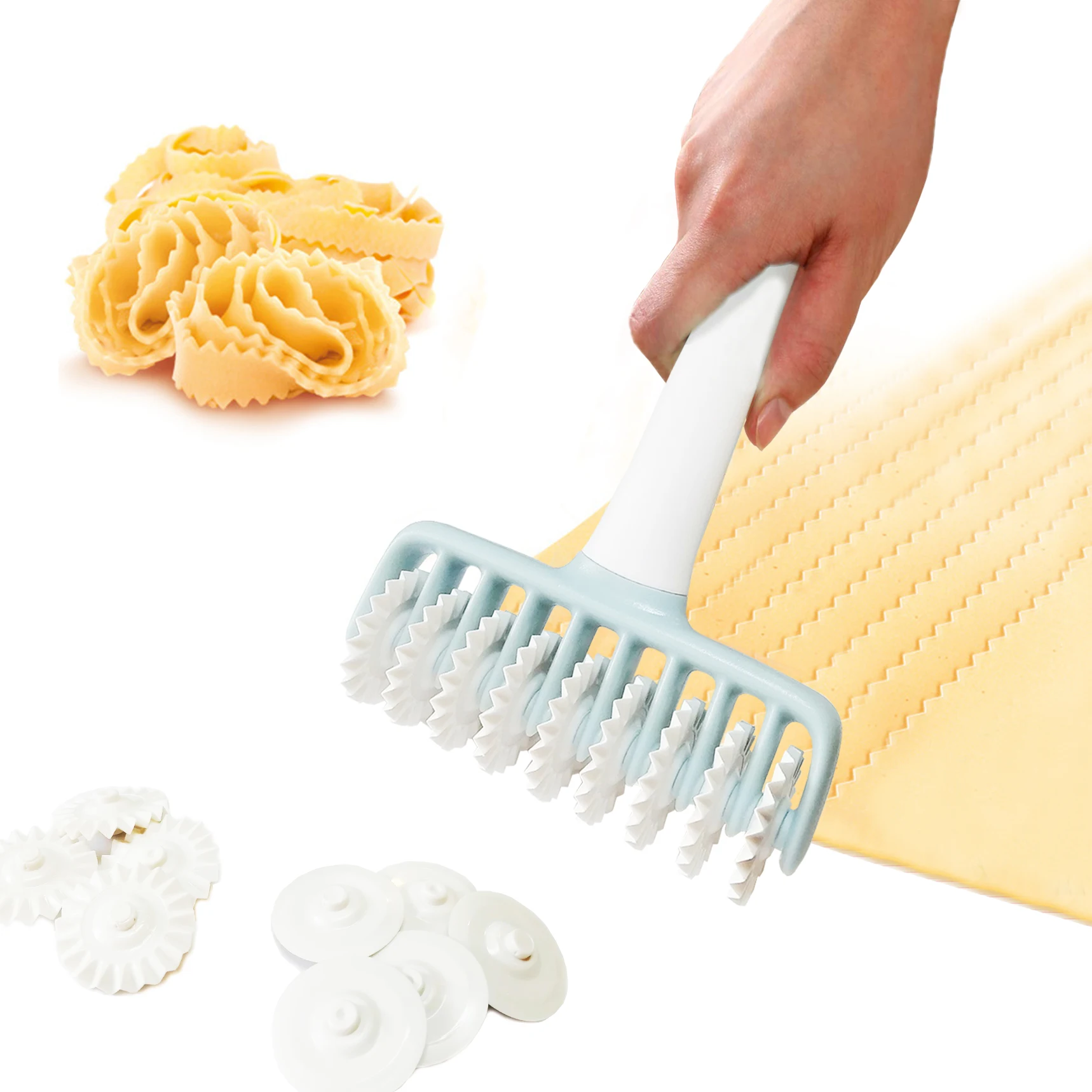 E-PIN Muliti-Funcation Pasta Roller Noodle maker Pasta wheel Cutter Replaceable wheels