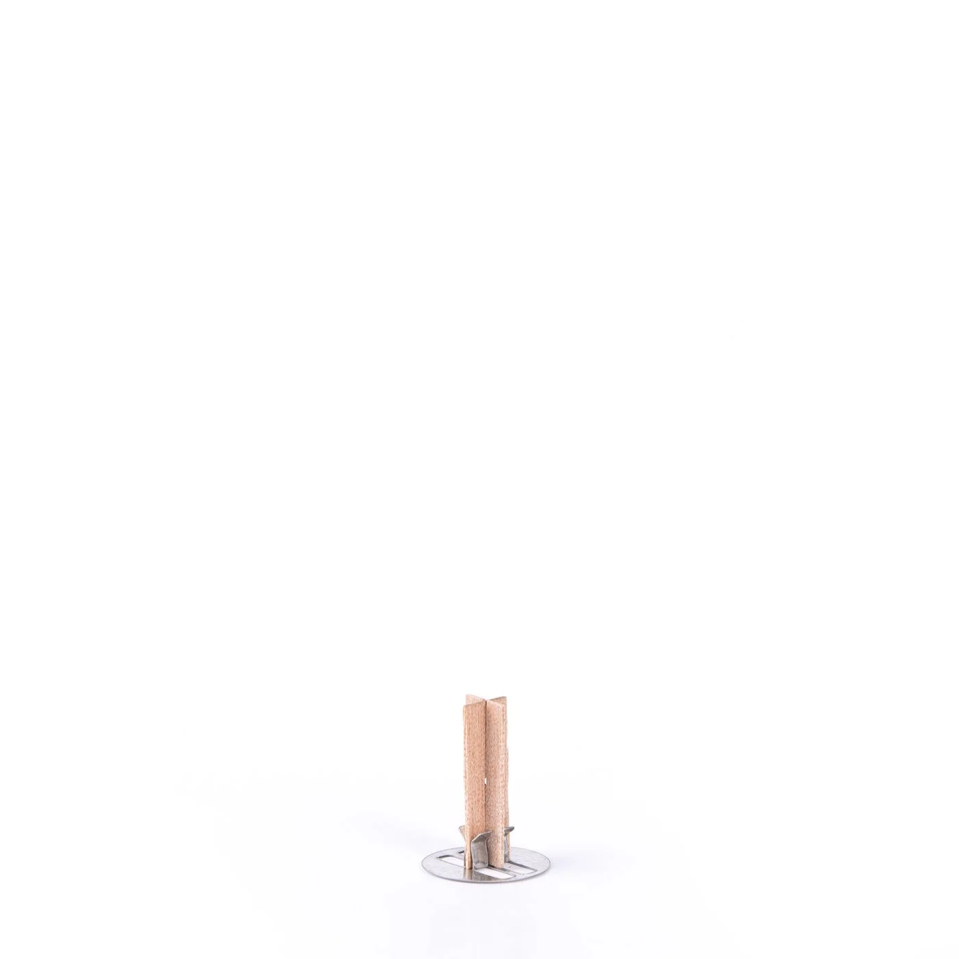 12x45mm Cross Design Wood Candle Wicks with Iron Stand With Cracking Souds