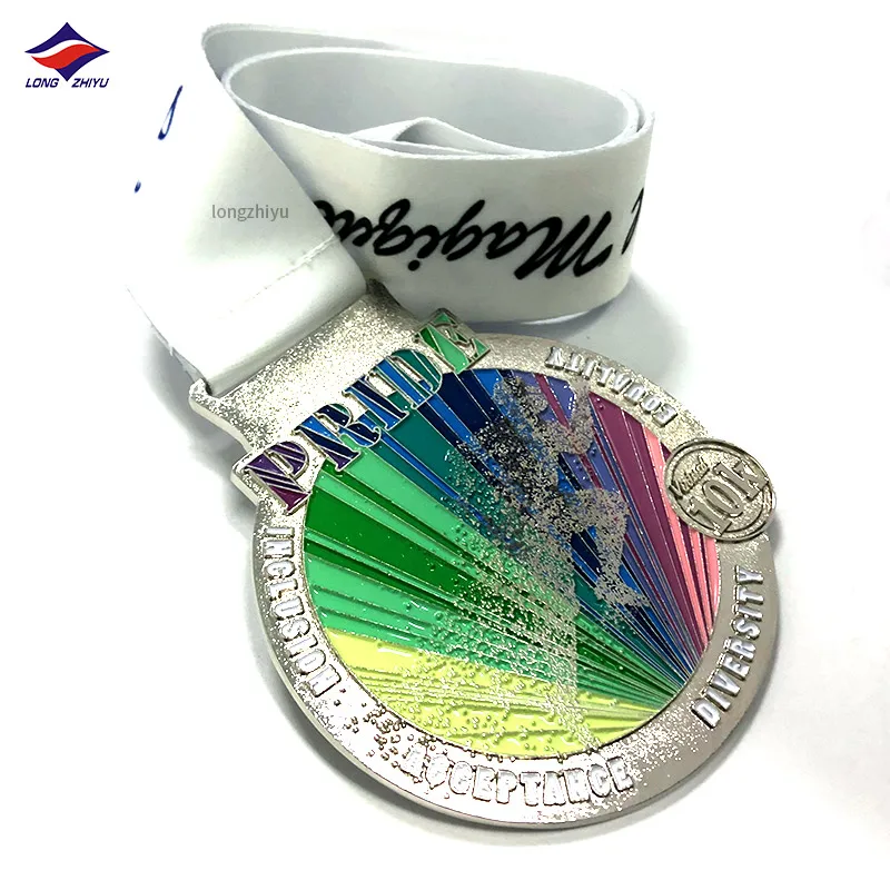 Shenzhen Longzhiyu 14 years maker award medals custom  basketball award  metal medallions