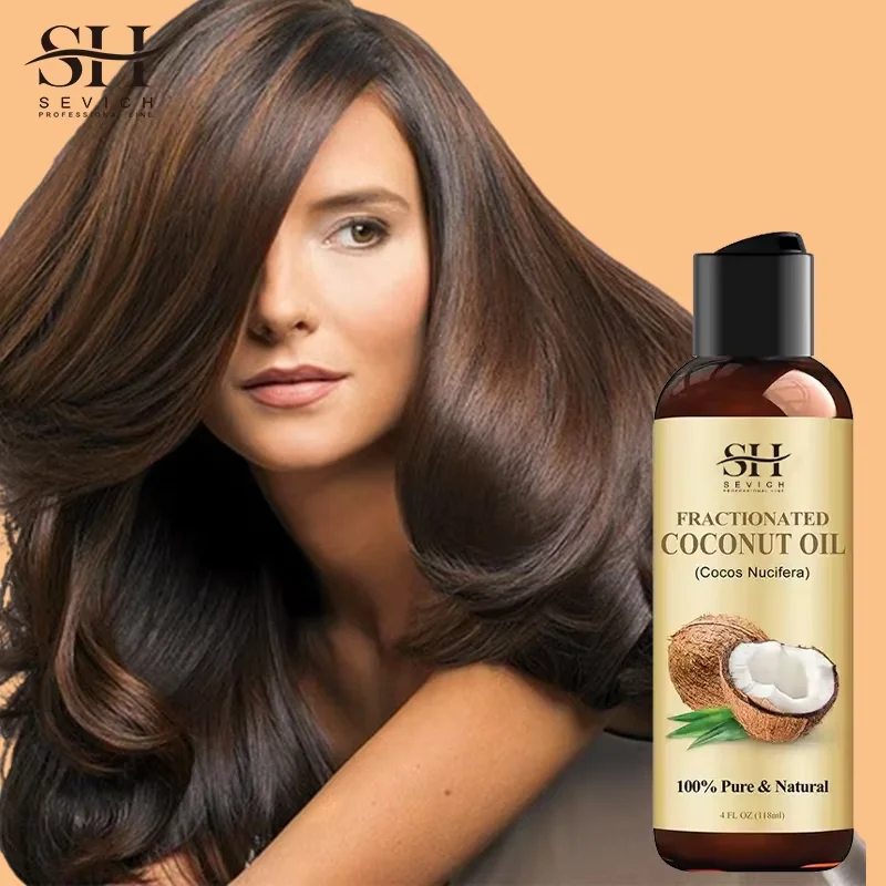 Private Label Natural Scalp Treatment Hair Care Repair Essential Refined Coconut Oil Fast Hair Growth Oil For Kids