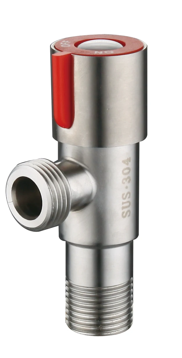 Cheap bathroom kitchen toilet usage thread 1/2 angle valve modern hot cold water 90 degree angle stop valve