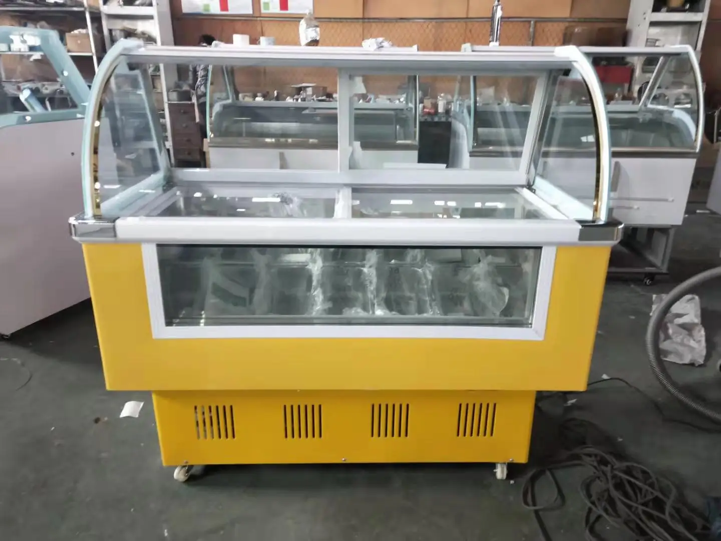 Gelato Ice Cream Display Freezer For Ice Popsicle New Product Gelato and Popsicle Display Ice Cream Popsicle Showcase For Sale