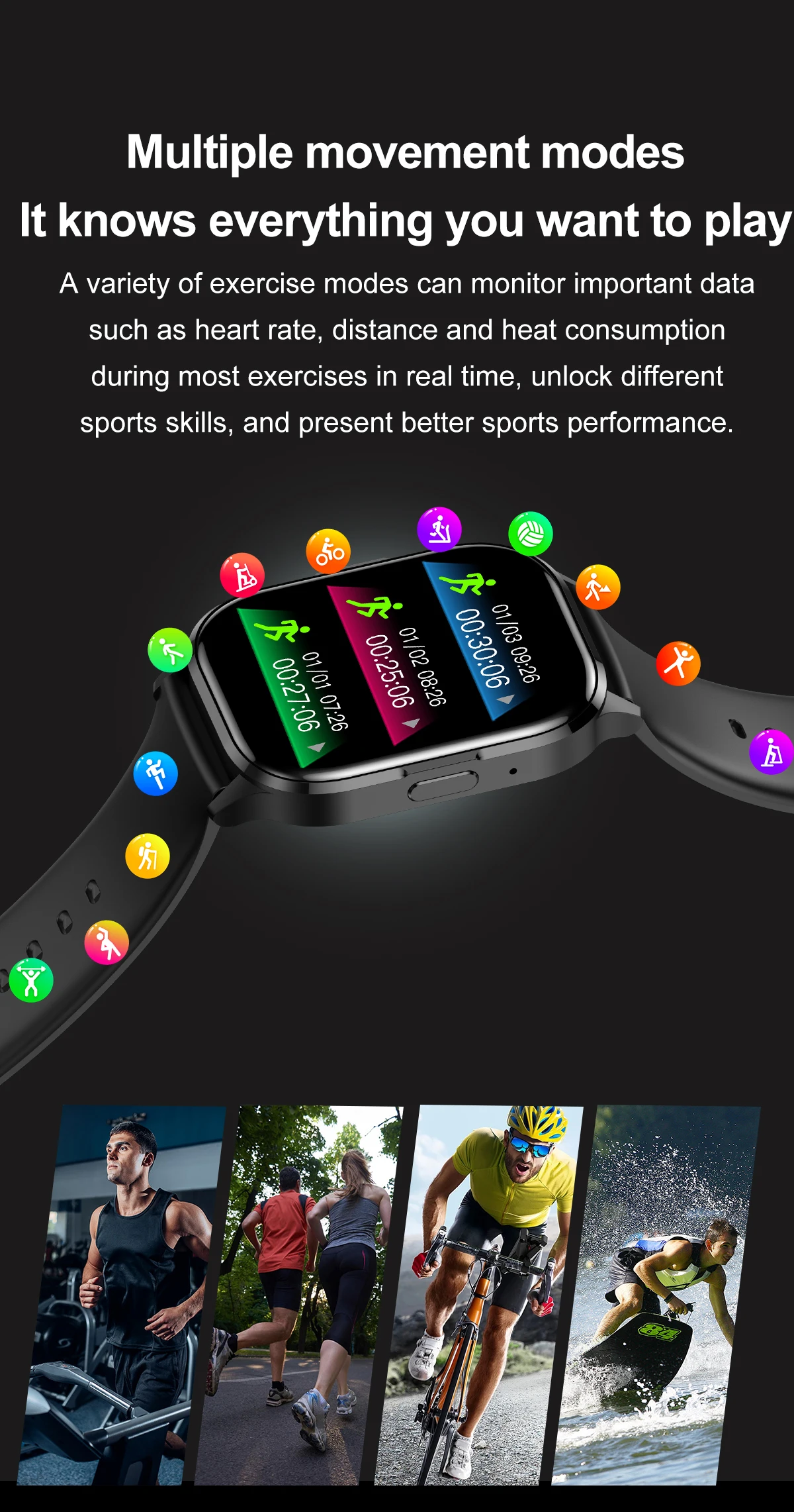 2024 Trend Inexpensive Amoled Smart Watch 2.01 inch Big Screen for Men Women Bluetooth Call Dial Fitness Tracker Activity