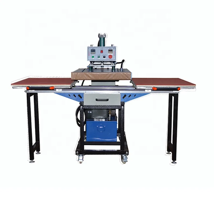 Factory price large format slide-way worktable heavy duty dual plate hydraulic sublimation machine heat press machine 50*70 cm
