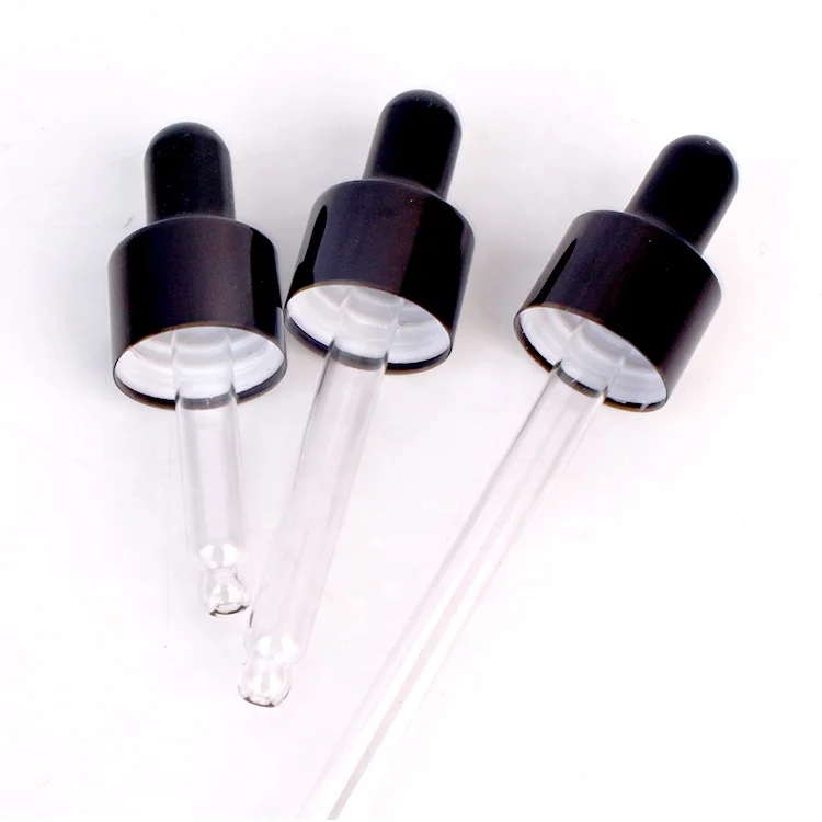 
30ml black glass bottle for essential oil glass bottle with dropper lid 