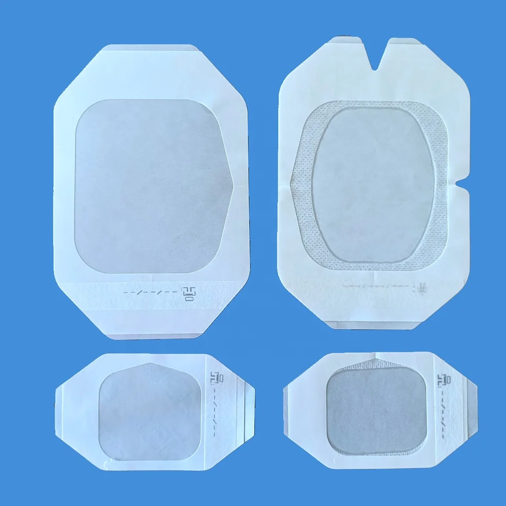 Medical Disposable Transparent PU Film IV Fixing Dressing with Frame