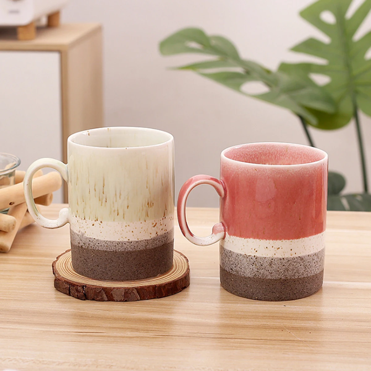 One Stop Shopping 400ml Simple Nordic Ins Style Matte Handmade Fine Porcelain Cup Mugs Water Cup Clay Pottery Ceramic Coffee Cup