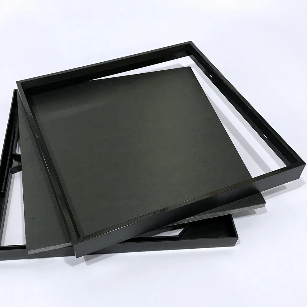 Hot Sale 8*8 Light DIY Wall Mounts Picture Wall Photo Frame Tile Photo Block Plastic Frame for Photo Wall