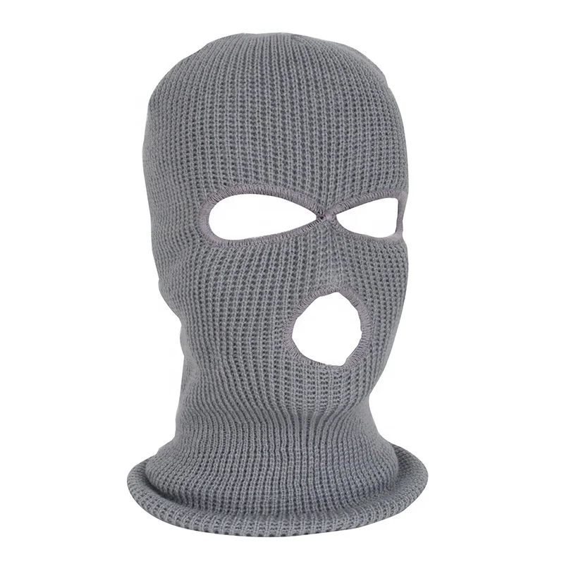 Amazon Hot Selling Winter Anti-cold Riding Mask Outdoor Sports Knitted Designer Neon Balaclava Three Hole