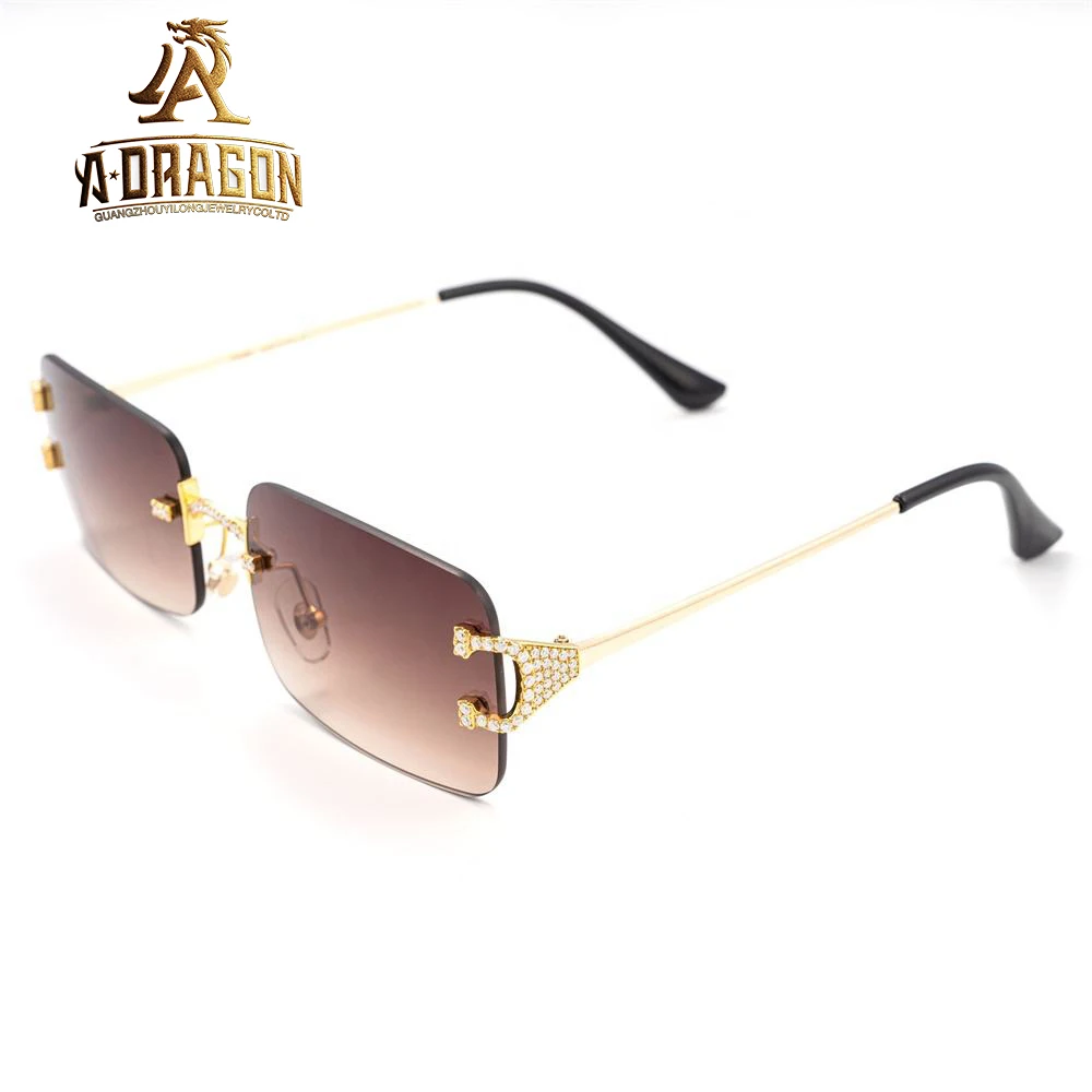 Luxury VVS Moissanite Diamond Pass Diamond Tester Sun Glasses For Men Fast Shipping