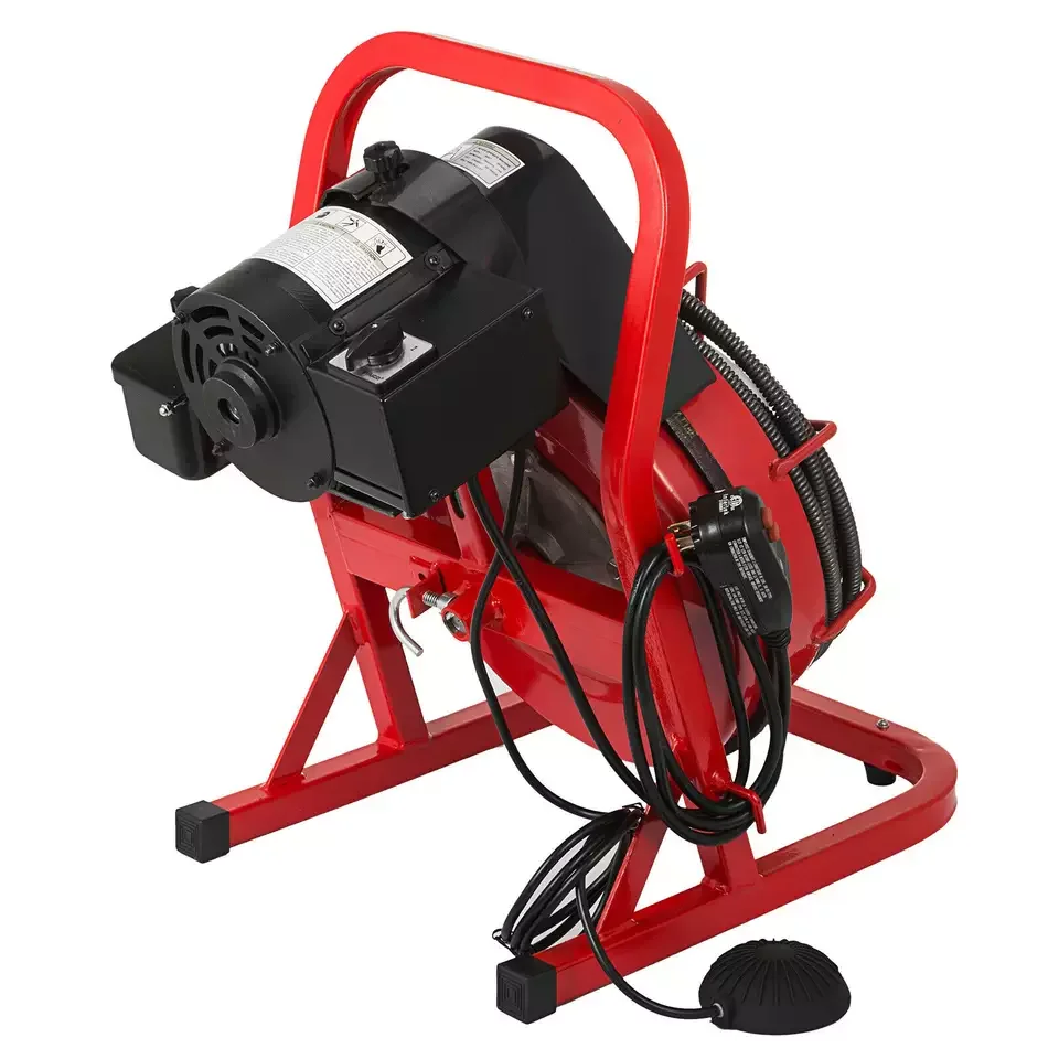 Electric pipe and sewer cleaner for dredge sewer drain cleaning machine