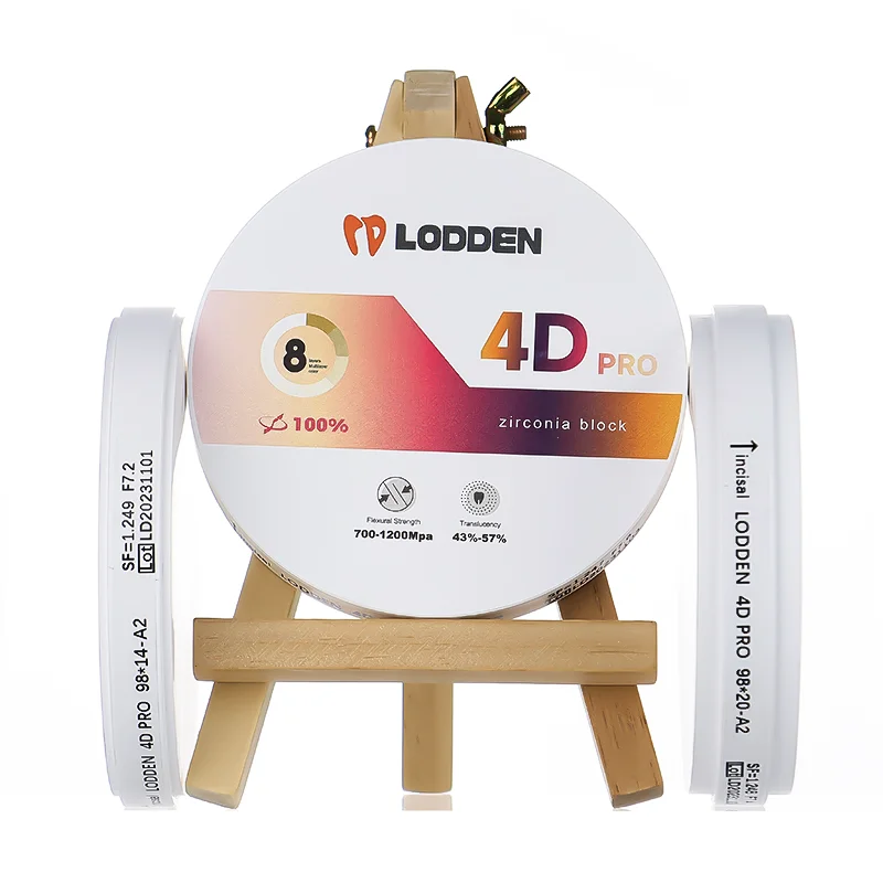 Lodden Dental 4D Pro Multilayer Implant Orthodontic Materials Zirconium Blank Zirconia Block