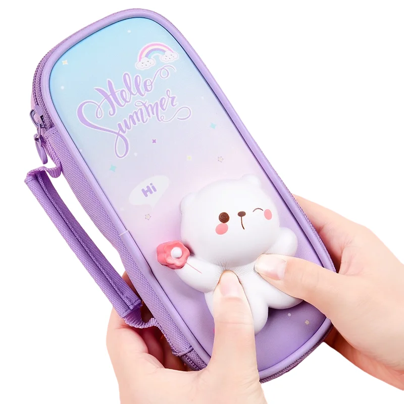 2021 new pencil case large capacity reduce pressure pen bag for teens