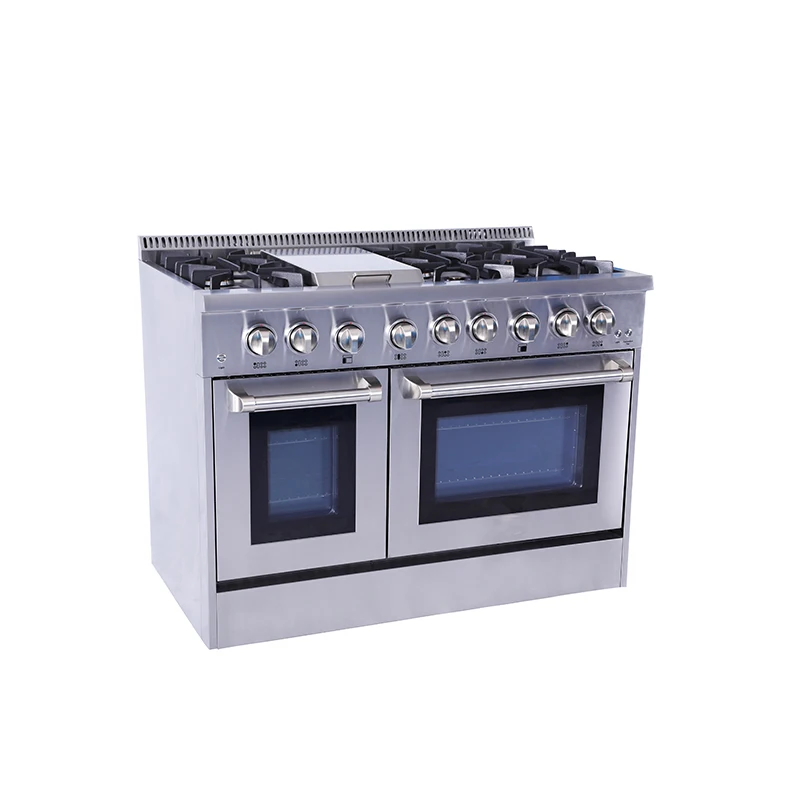 2019 best 48 Inch Gas Range With Drip pan In Stainless Steel
