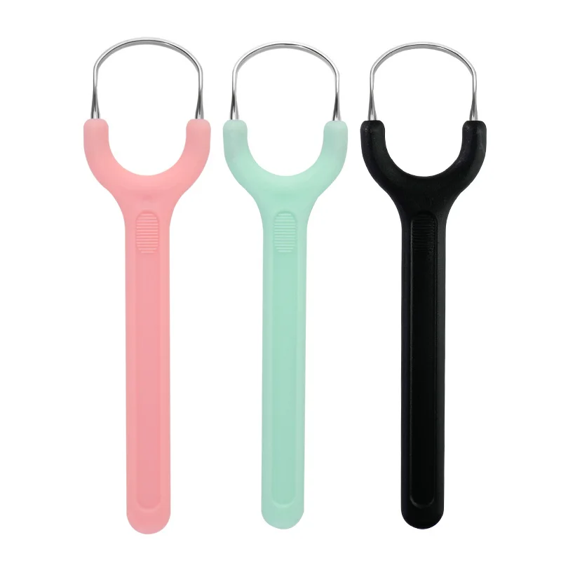 High Quality Stainless Steel Metal U-Shaped Tongue Scraper Removes Bad Breath And Cleans The Tongue
