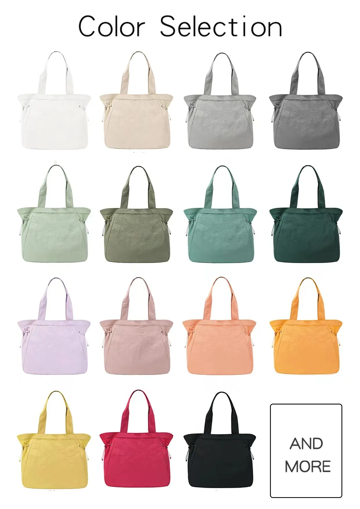 Newest 18L Side-Cinch Shopper Gym Tote Bag Lightweight Luggage Duffle Handbag