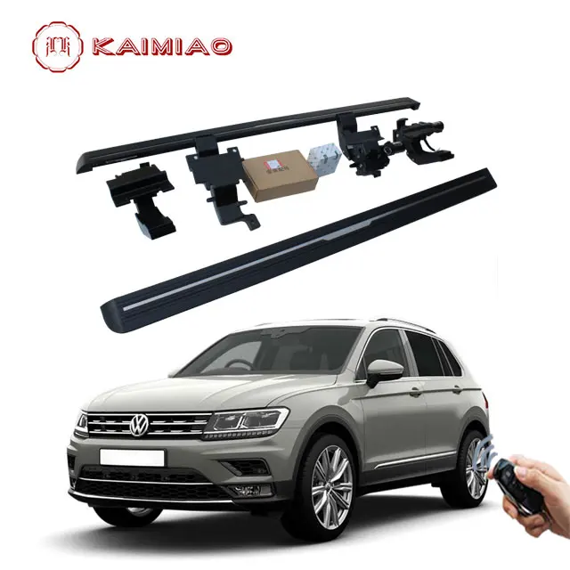 Бесплатная доставка, светодиодный фонарь для VOLKSWAGEN TIGUAN L VW 2017 +, Электрический боковой шаг из углеродного волокна с принтом