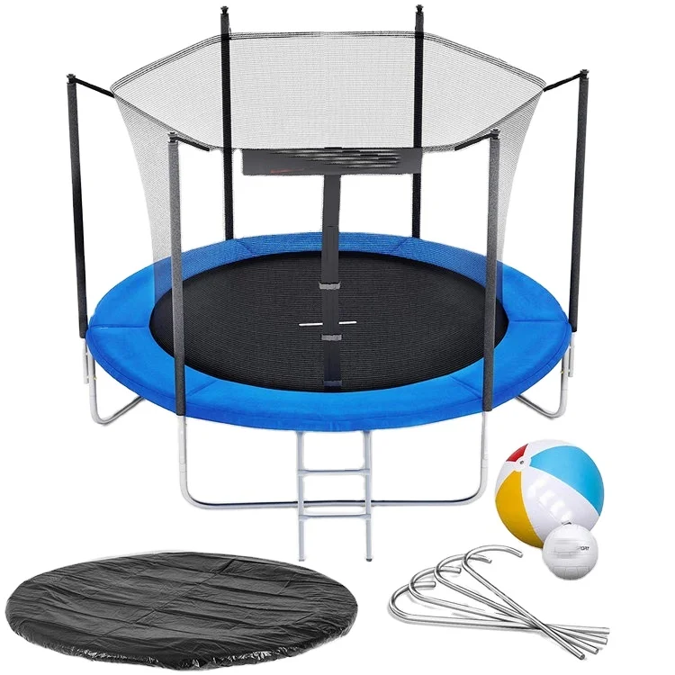 Big Garden Round Outdoor Trampoline with Enclosure Safety Net for Sale Cheap 6ft 8ft 10ft 12ft 14ft 15ft 16ft Gel Unisex Steel
