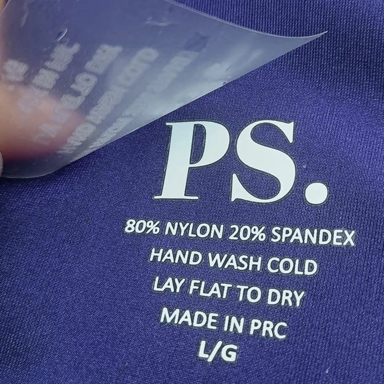 Custom Logo Clothing Tags Labels Custom Iron on Tag Clothing Accessories Labels Heat Transfer Luxury Washable Care Label