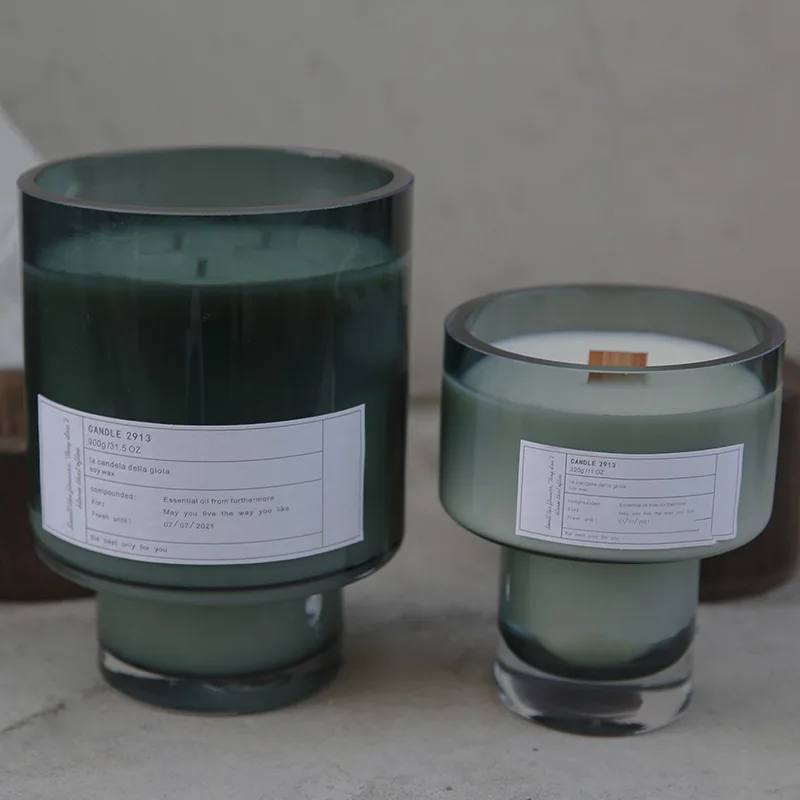 OEM factory Multi-Fragrance buy small  merry mimosa scented wood wick soy wax candles supplies in bulk