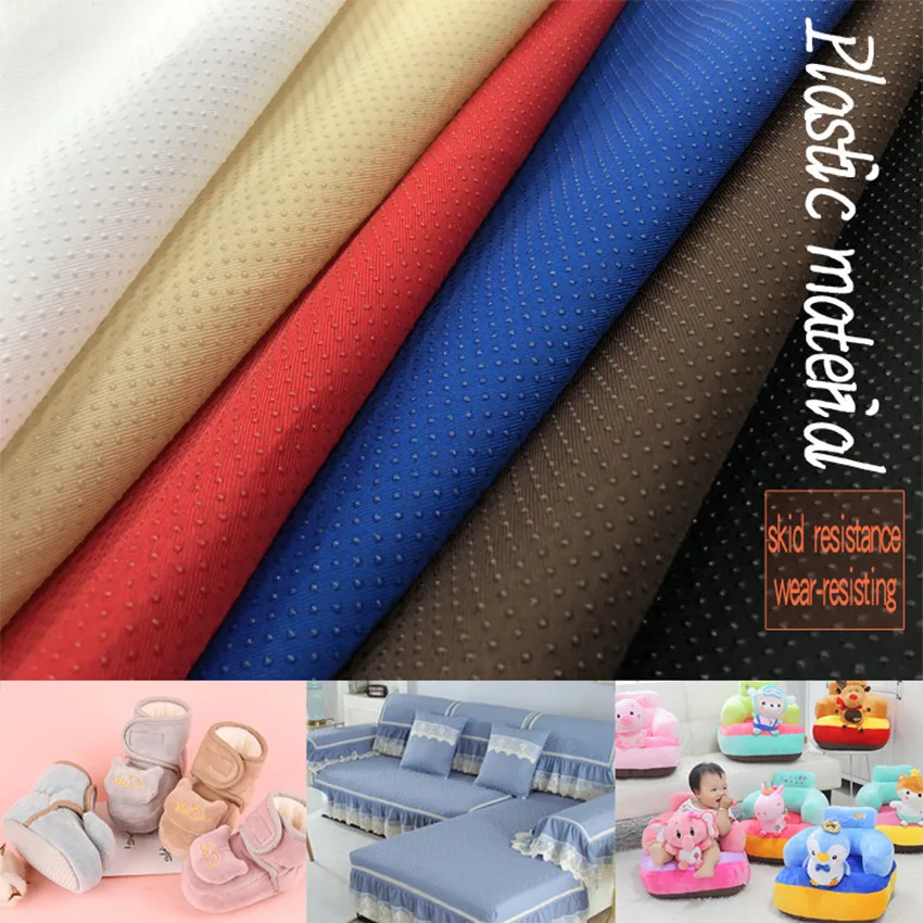 Non Slip Gripping Material Rubber Dotted Anti Skid Coating Mat Sewing Cloth Anti Slip Fabric