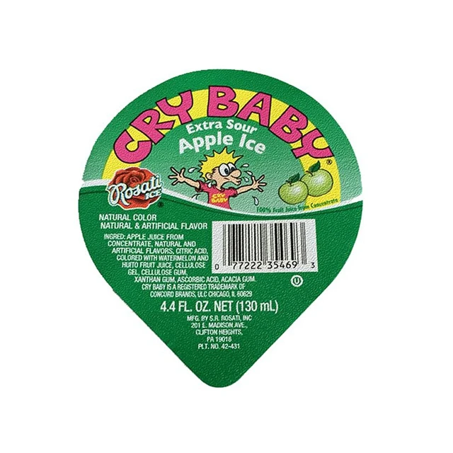 Supply wholesale packaging die cut aluminum foil lid for water ice or ice cream