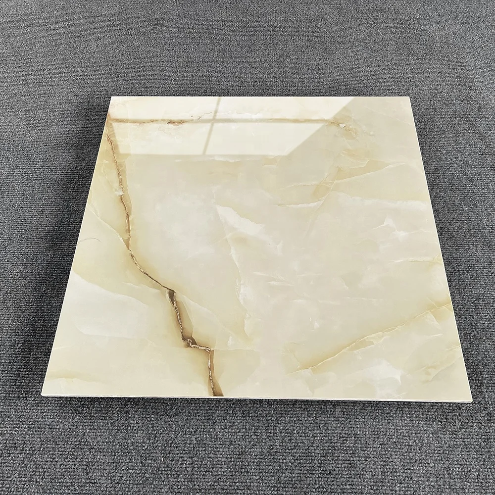 Фарфоровая желтая полировка 60X60 Foshan 600X600 полированная плитка для гостиной