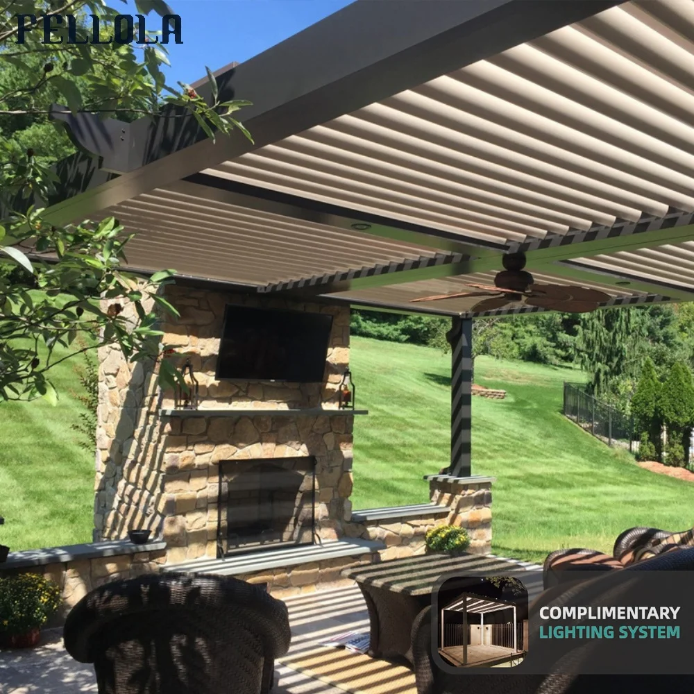 German Luxury Fancy White Transparent Outdoor Weatherproof Aluminum Folding Pergola Spa Metal Gazebo 4x46 Tent Garden Designs