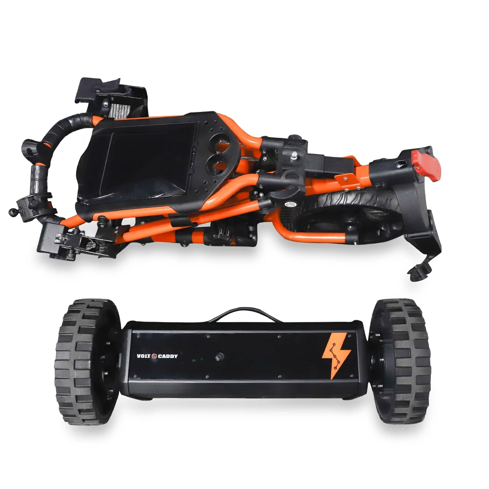 Volt Caddy High Quality Golf Trolley Multi-functional Foldable Golf Push Cart with Cooler Bag Drink Holder