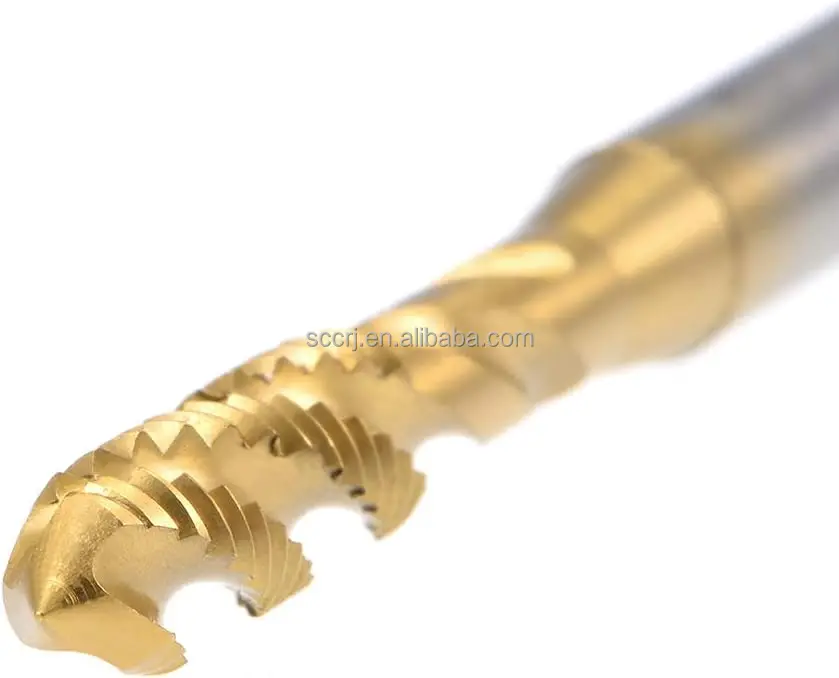 High Quality HSS-Co Cobalt Metric Screw Threading Machine Tap Threading Straight Spiral Flutes Tap HSS Machine Cobalt Spiral Tap