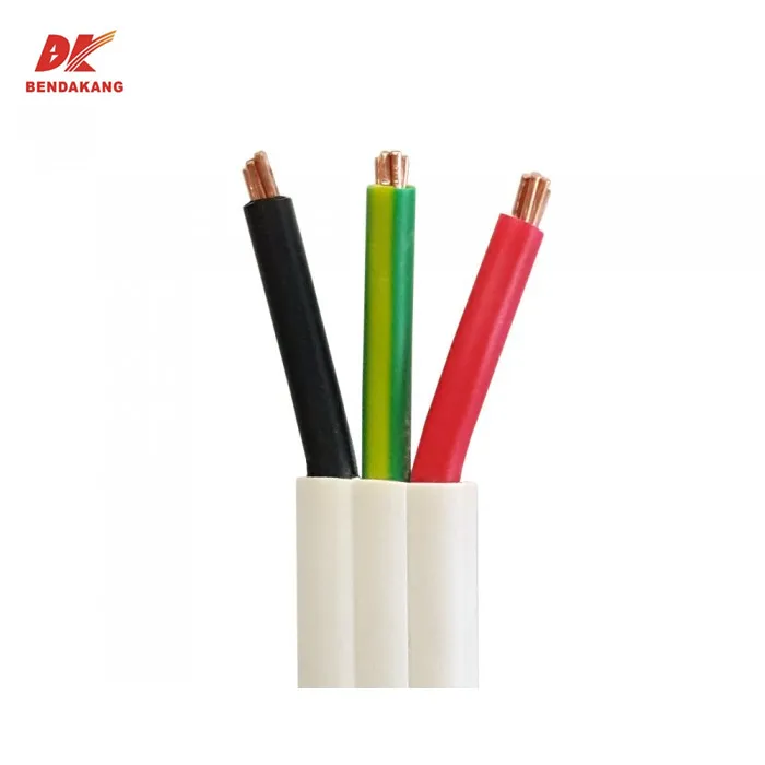 Popular Australian standard copper conductor pvc insulated heating twin and earth flat TPS cable with SAA approval