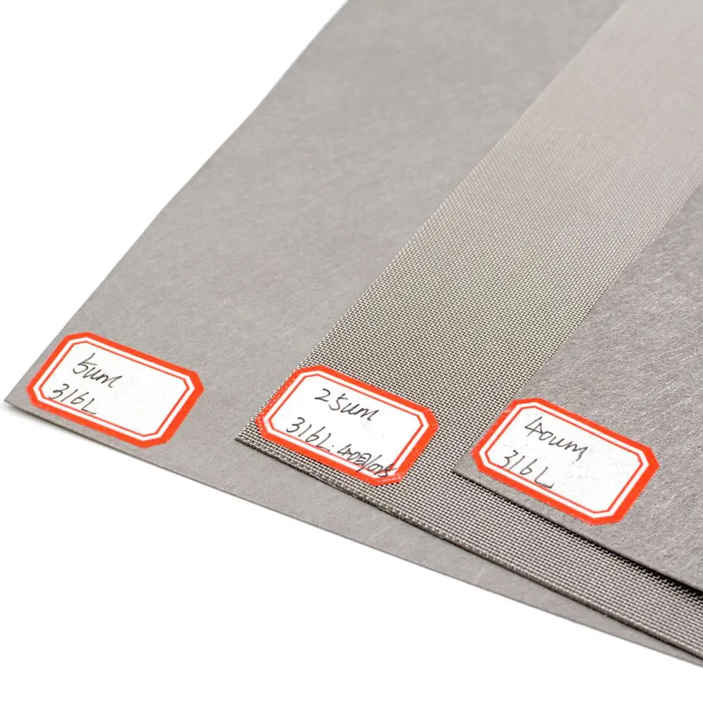 5 Micron 316L Stainless Steel Nowoven Fabric Sintered Metal Fiber Felt Mesh